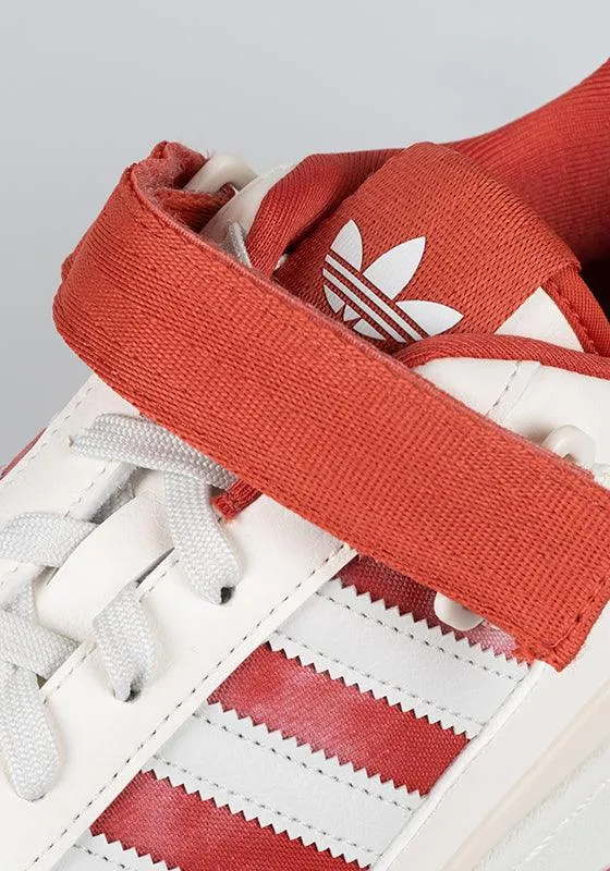 Adidas Shoes Futsal X Parley Forum Low - Chalk White/Red