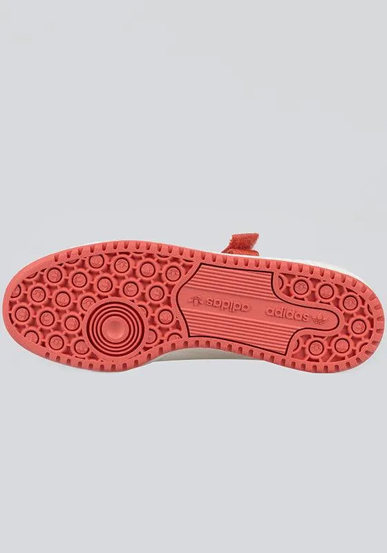 X Parley Forum Low - Chalk White/Red Adidas Indoor Soccer Shoes Copa