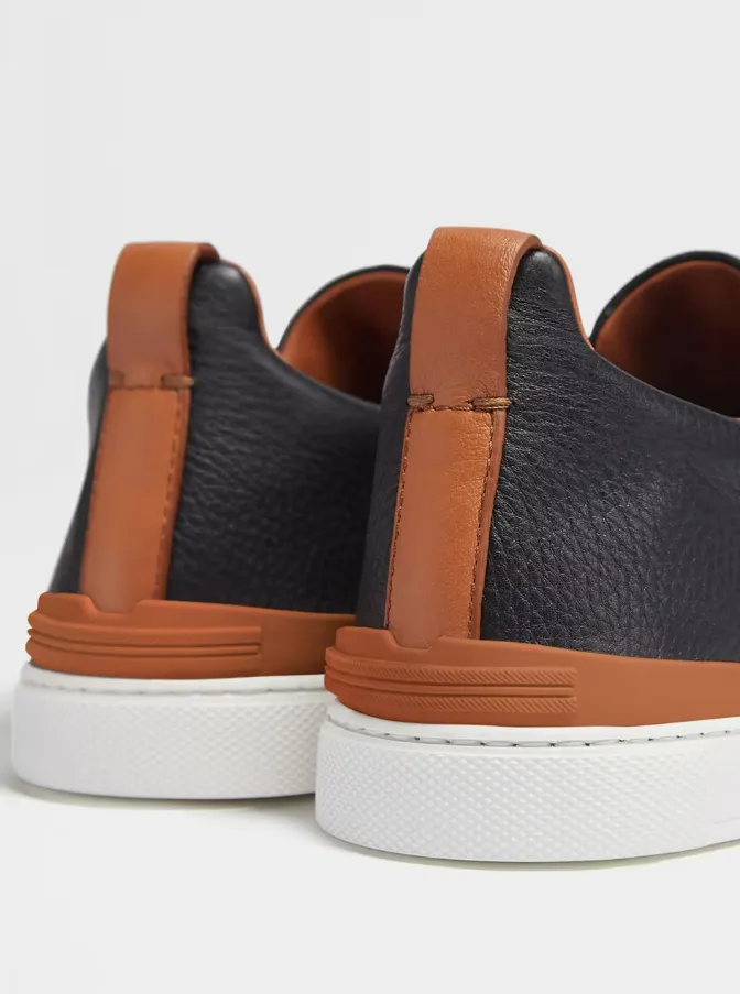 Canvas Slip On Sneaker Zegna Triple Stitch Low-Top Sneaker
